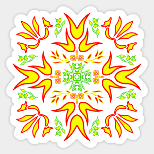 Face Mask Flower 09 Sticker